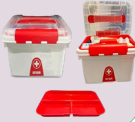 BOTIQUIN PLASTICO TIPO LOCHERA CON 25 PRODUCTOS